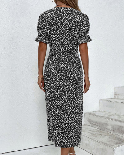 Ellaine – Floral summer dress with tummy coverage