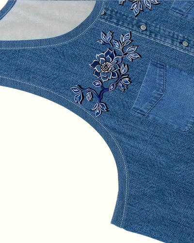 Isa - Sleeveless Denim Dress