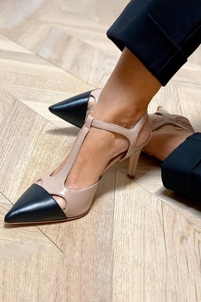 Amelia - Two-Tone Pointed Heels