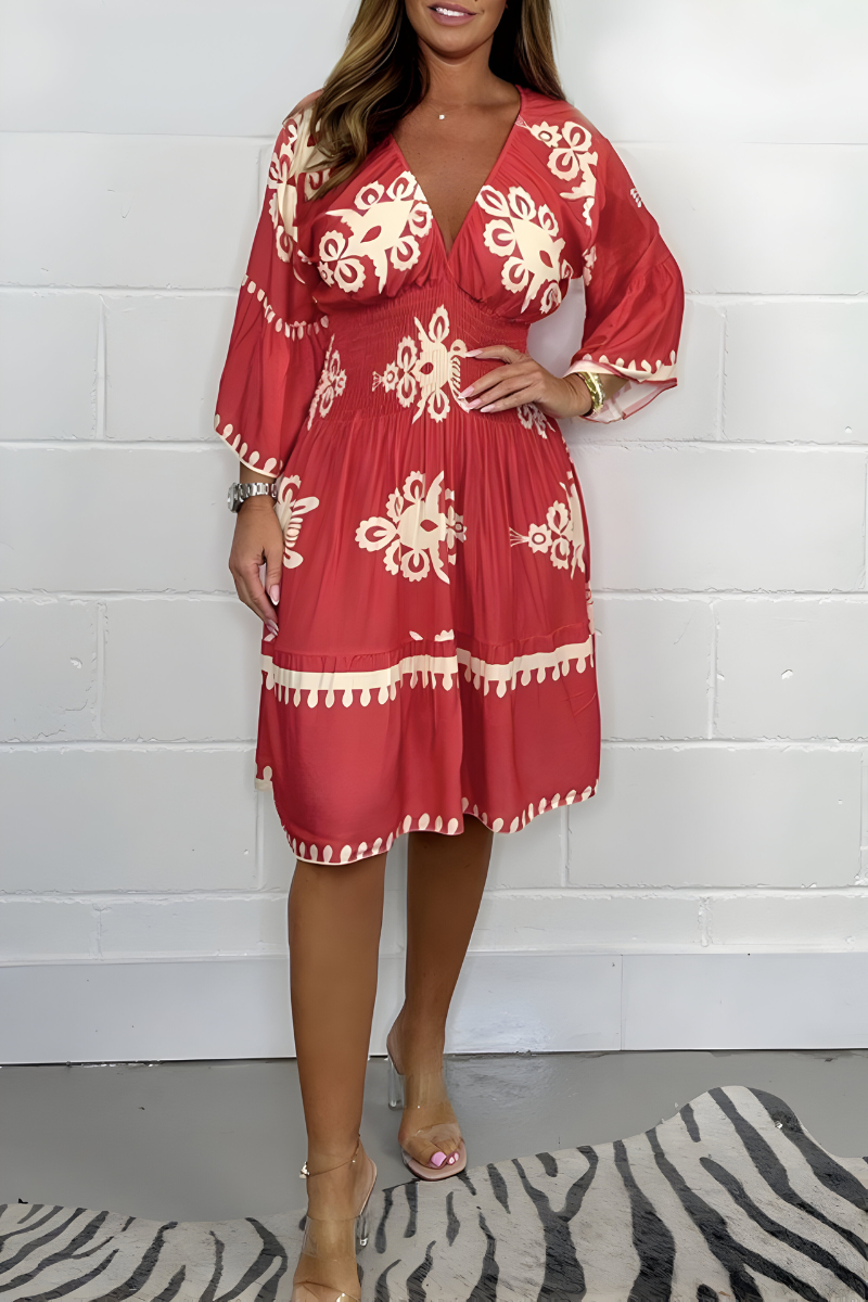 Natalia | Embroidered Midi Dress