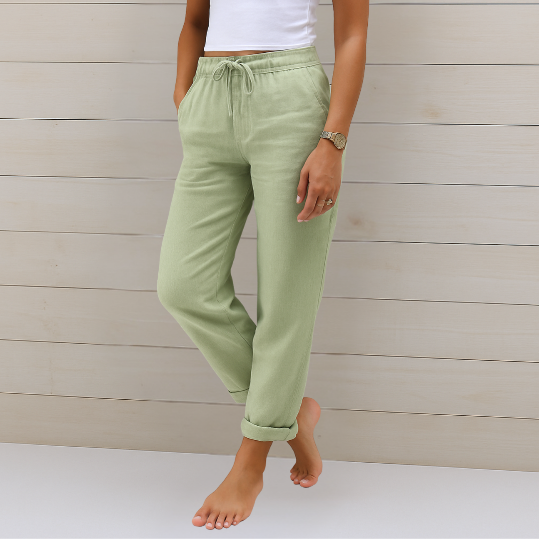 MAYLORA - Premium Breathable Linen Stretch Pants