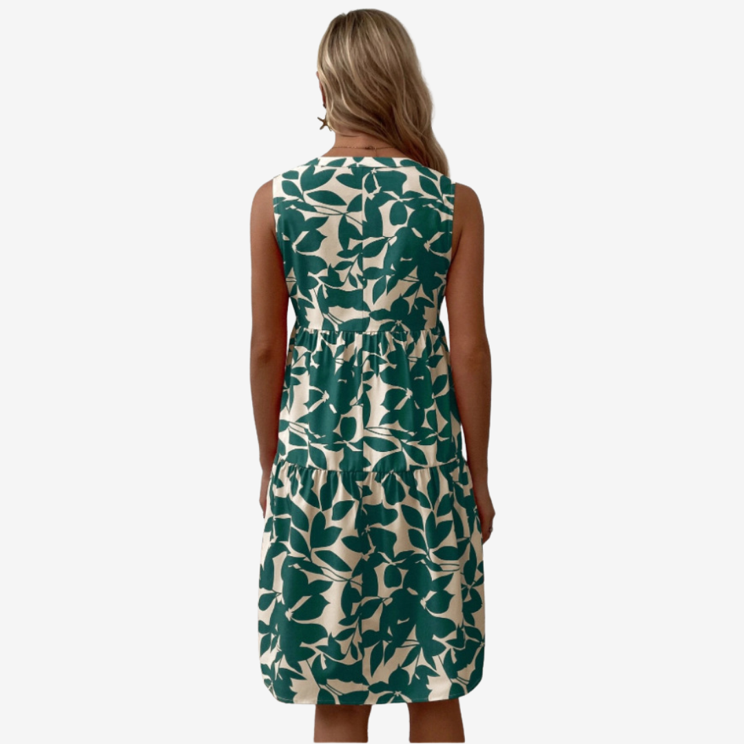 Seraphine™ - Midi with Leaf Pattern
