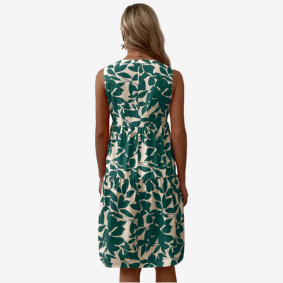Seraphine™ - Midi with Leaf Pattern