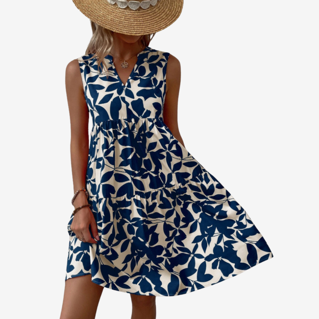 Seraphine™ - Midi with Leaf Pattern