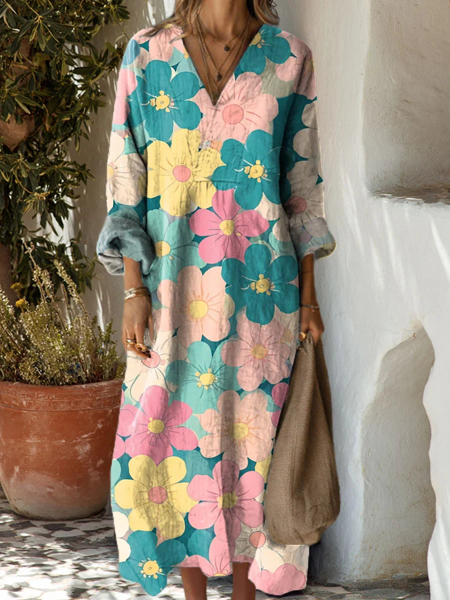 Lara | V-Neck Maxi Dress