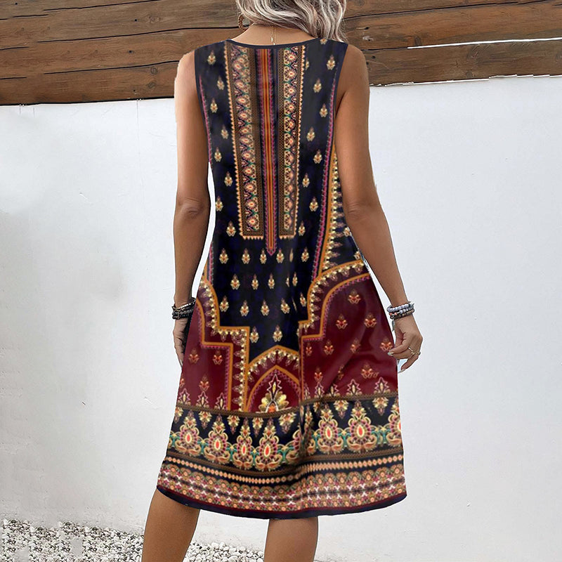 Celeste | Printed Sleeveless Dress