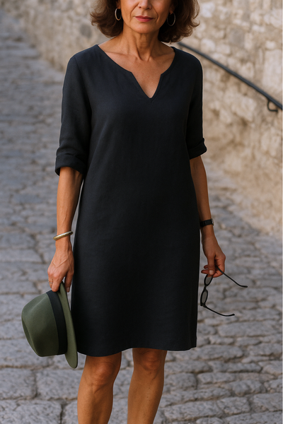 Claudia | Elegant V-Neck Dress