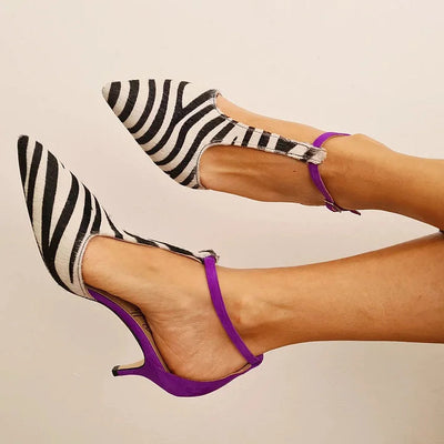 Savana - Zebra Print Heels