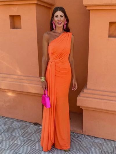 Angela | One-Shoulder Maxi Dress
