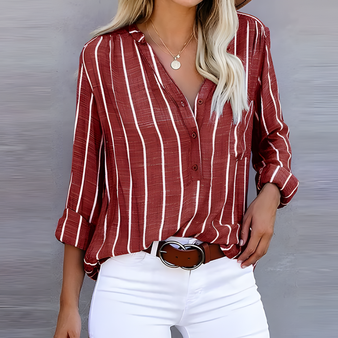 Jane - Comfy Striped Women's Blouse