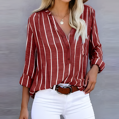 Jane - Comfy Striped Women's Blouse