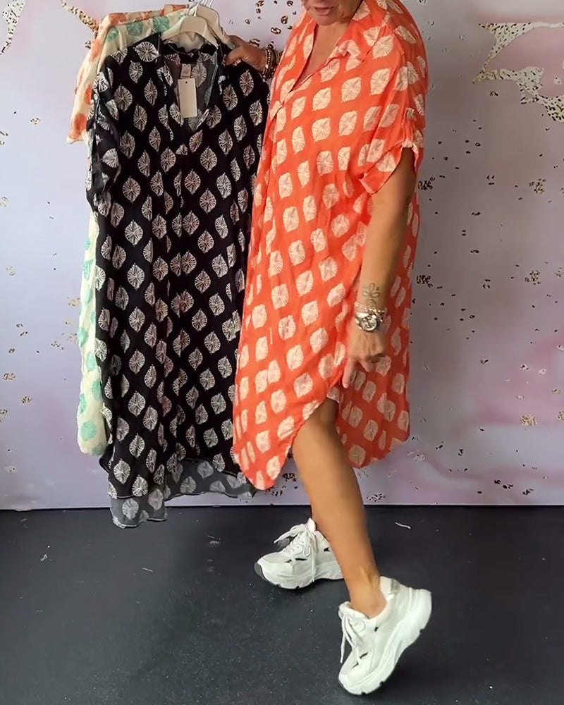 Ruth | Button-Front Pattern Dress