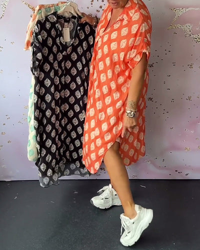 Ruth | Button-Front Pattern Dress