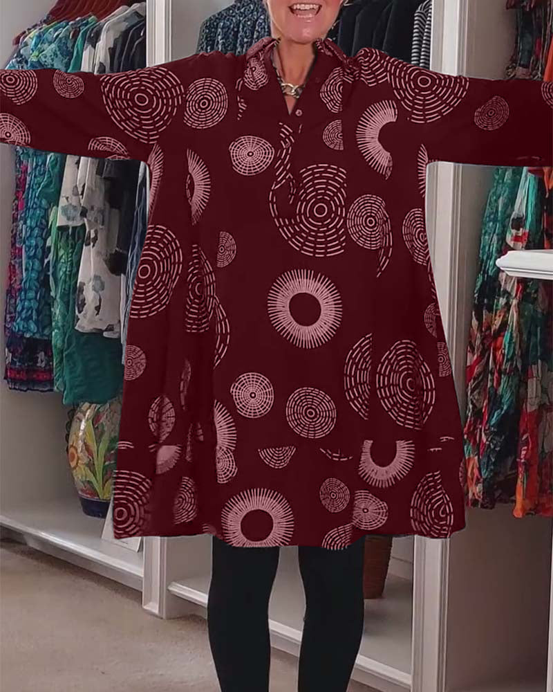 Caitlin | Printed Tunic Dress