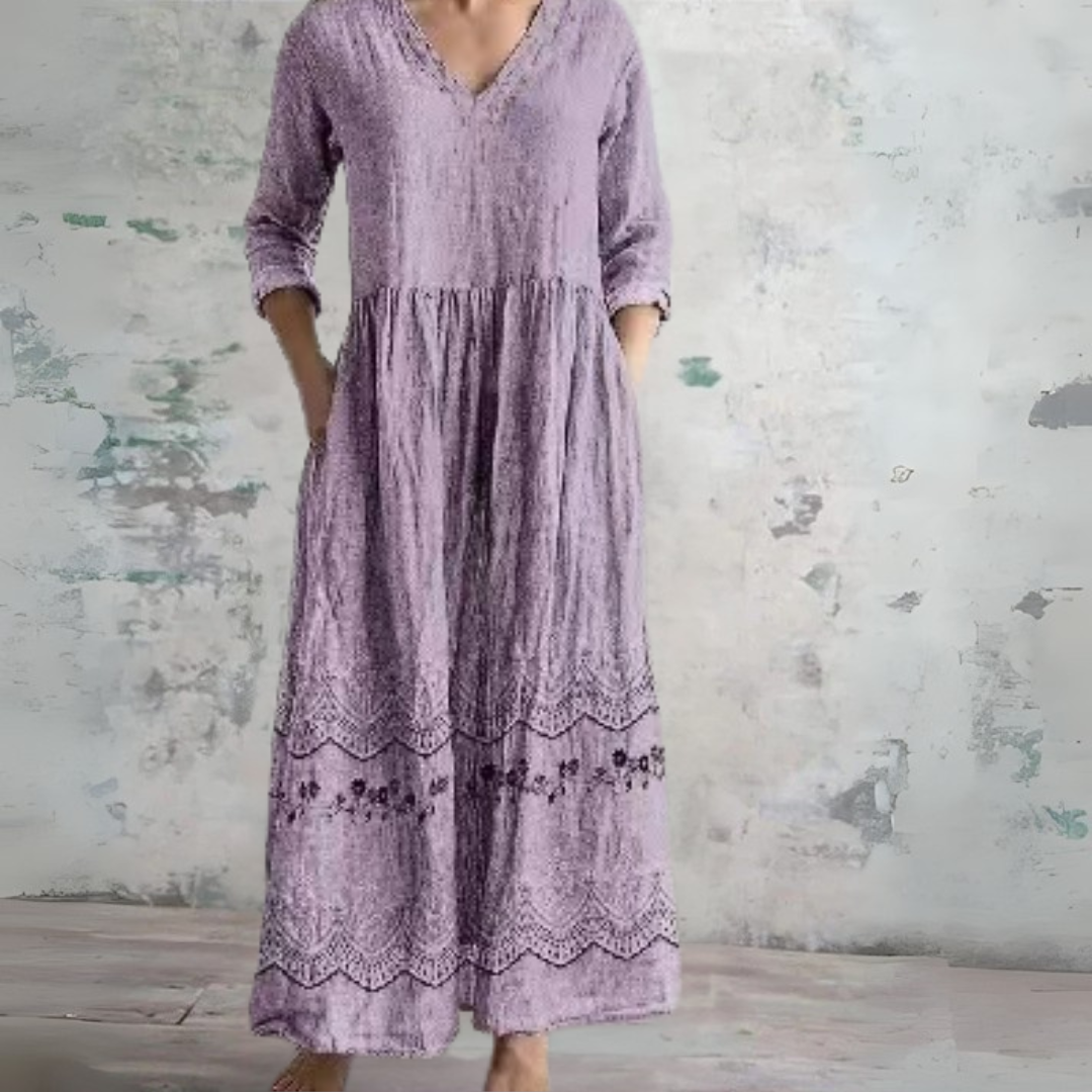 Aurélie - Flowing vintage maxi dress