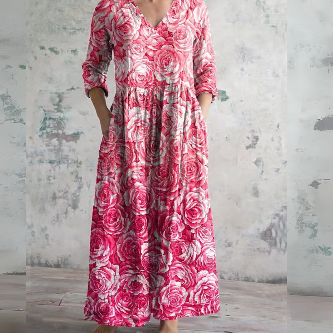 Léonie - Soft floral maxi dress