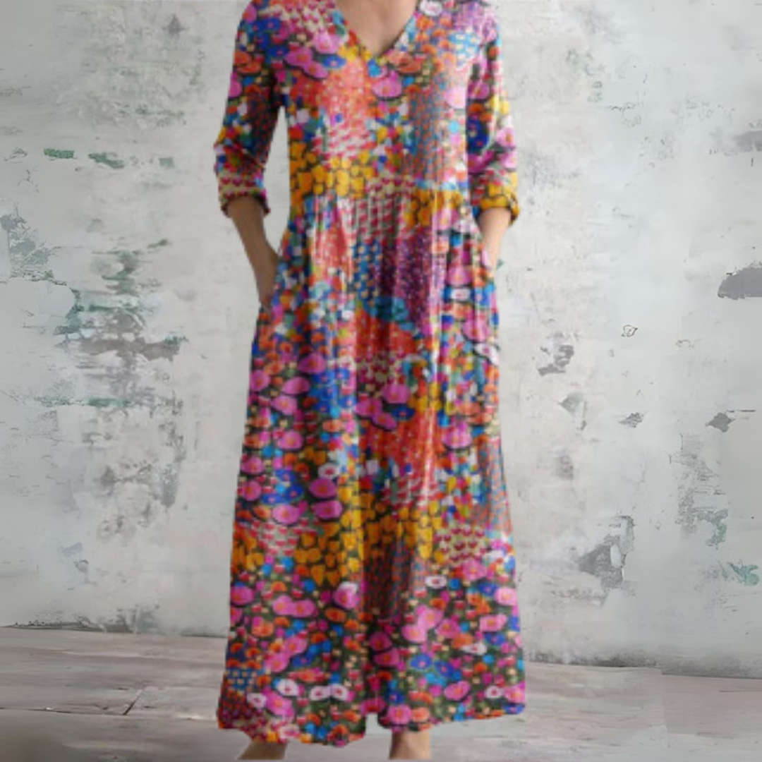 Rosalie - Romantic garden floral maxi