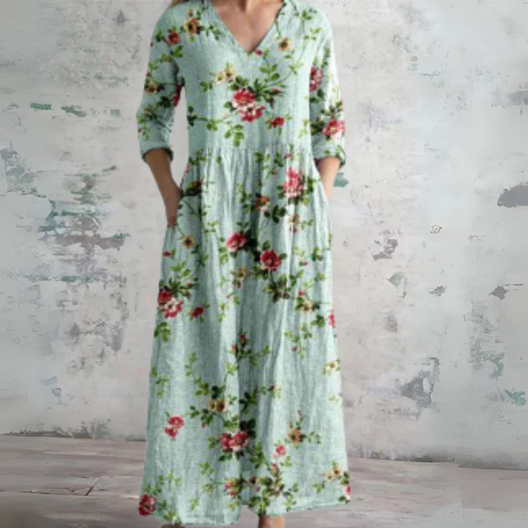 Celina - Romantic transitional maxi dress