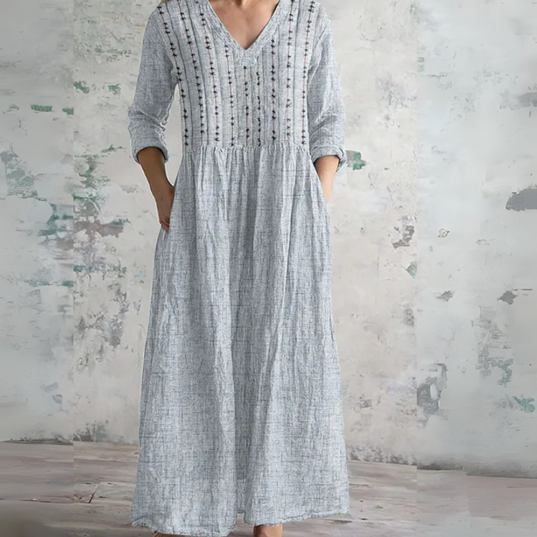 Elara - Romantic bloom maxi dress