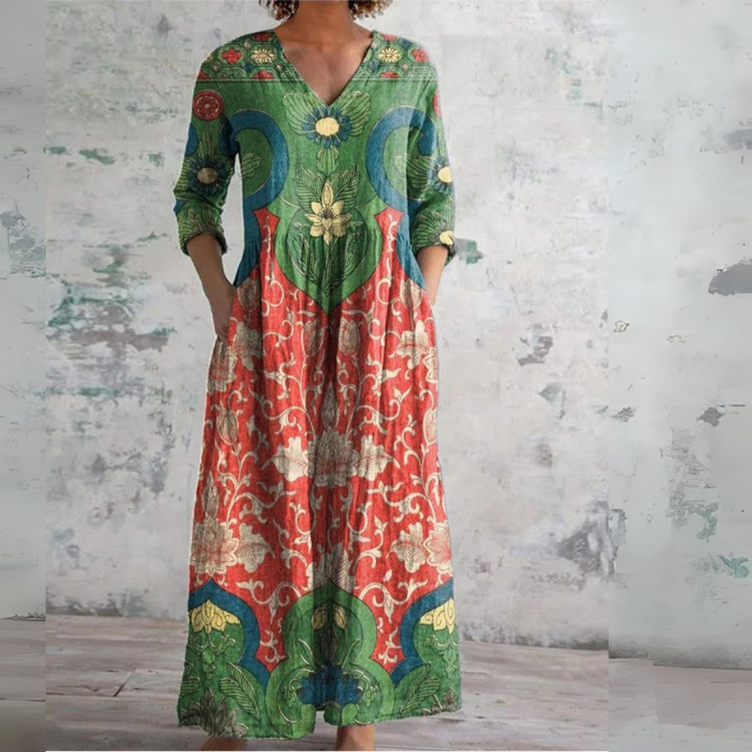 Isolde - Graceful floral maxi dress