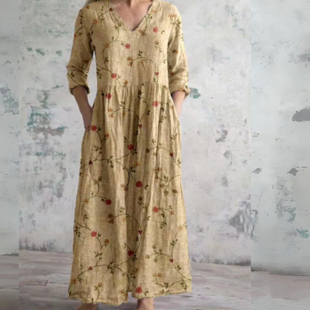 Clarisse - Romantic garden maxi dress