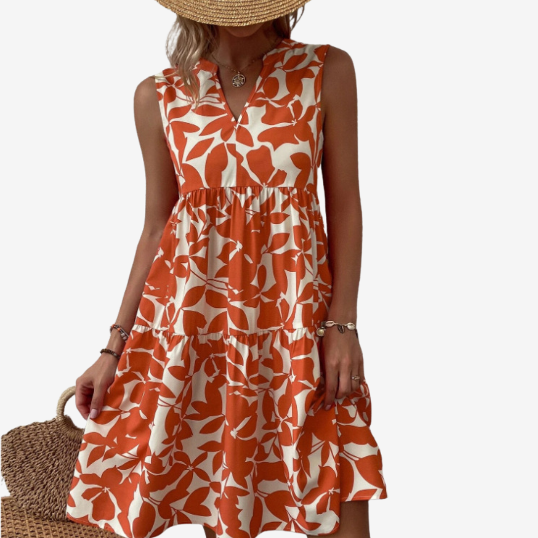 Seraphine™ - Midi with Leaf Pattern