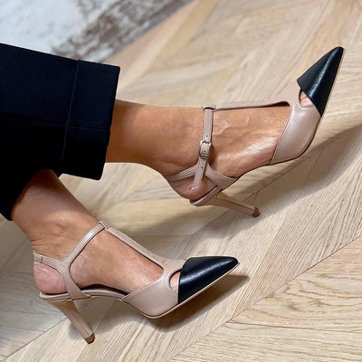 Amelia - Two-Tone Pointed Heels