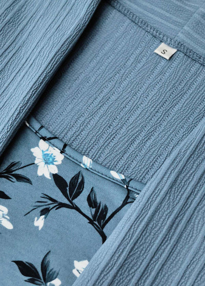 Zoe - Dark Camel Fake 2 in 1 Tribal Print A Line Dress