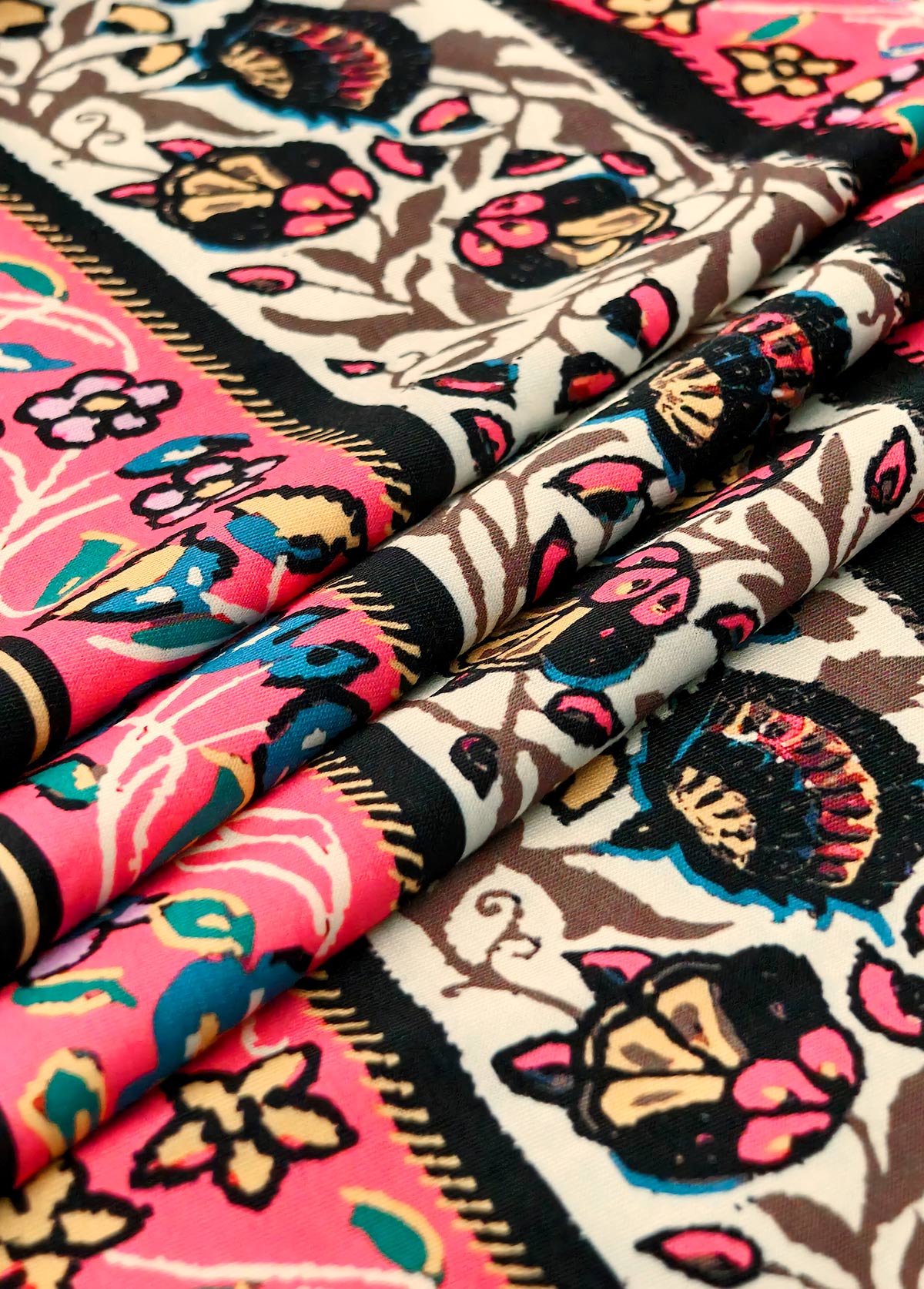 Hazel - Cut Out Floral Print A Line Sleeveless