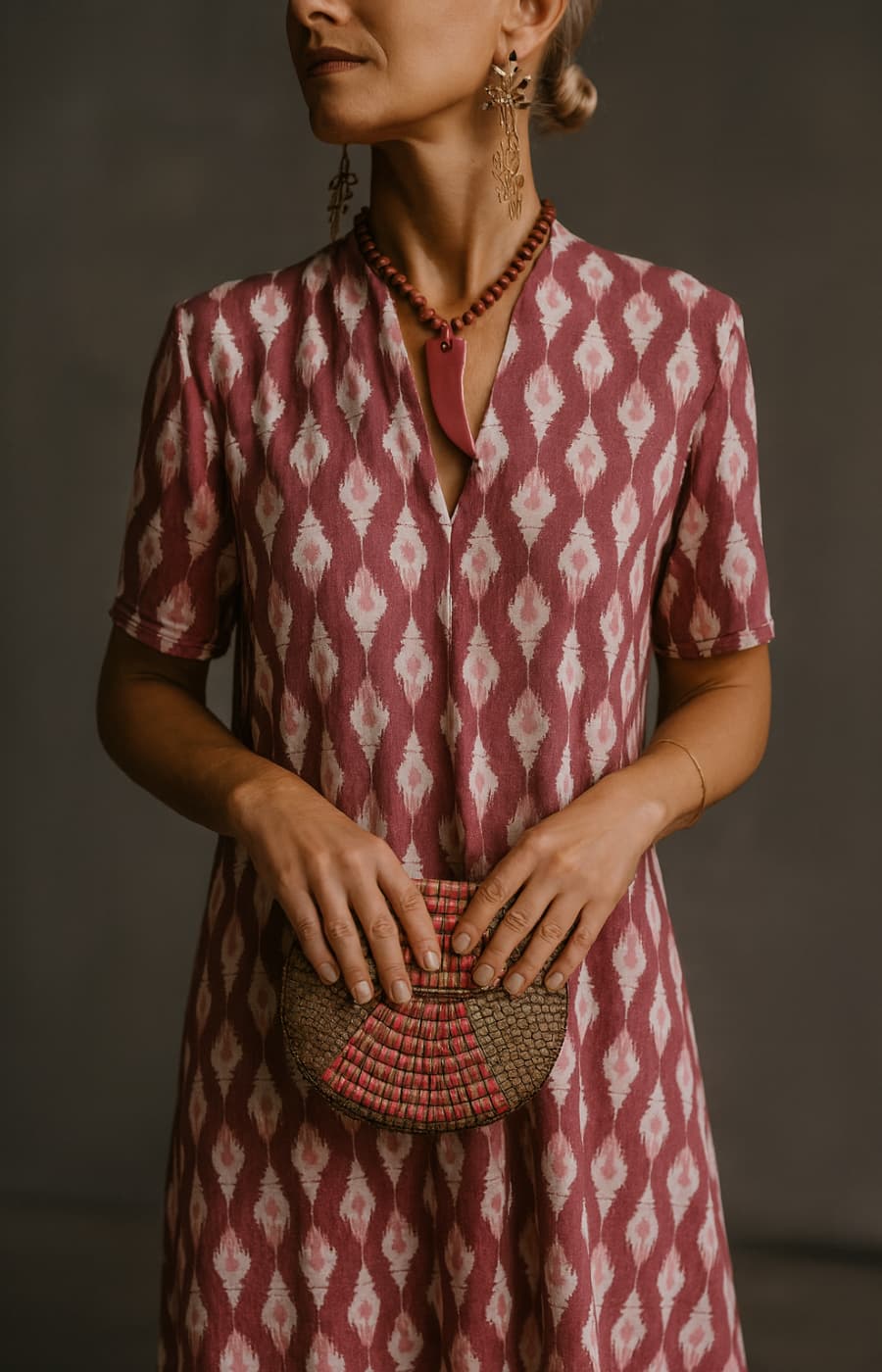 Jasmine | Short-Sleeve Printed Dress