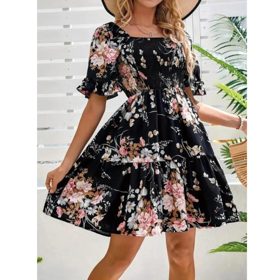 Isolde | Vintage Floral Summer Dress