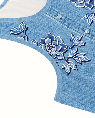 Isa - Sleeveless Denim Dress