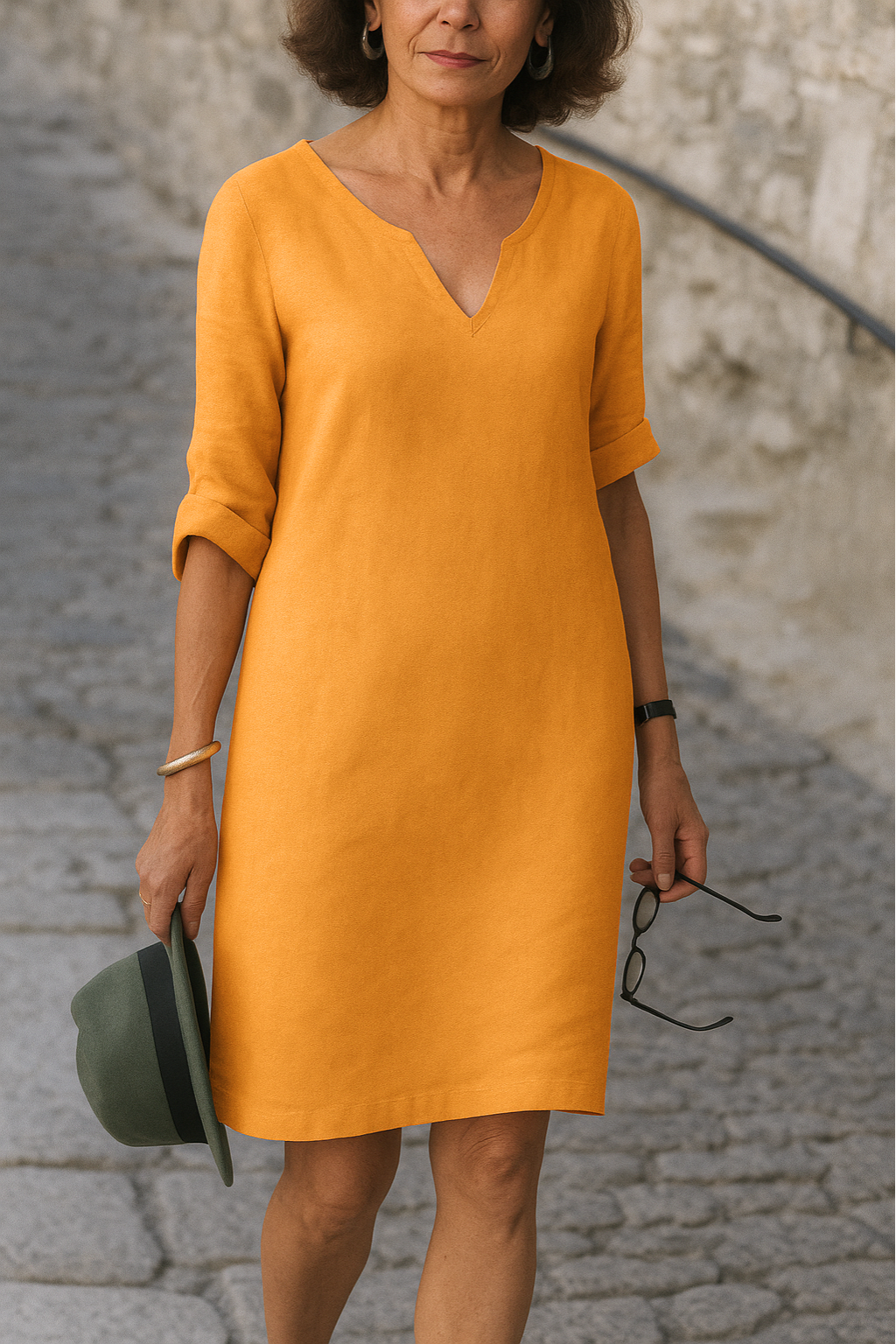 Claudia | Elegant V-Neck Dress