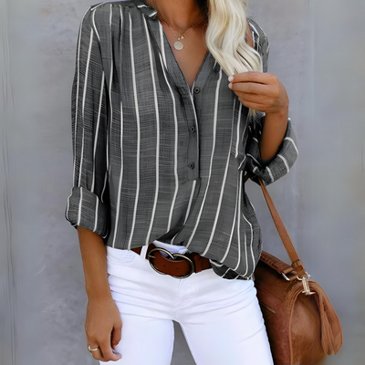 Jane - Comfy Striped Women's Blouse