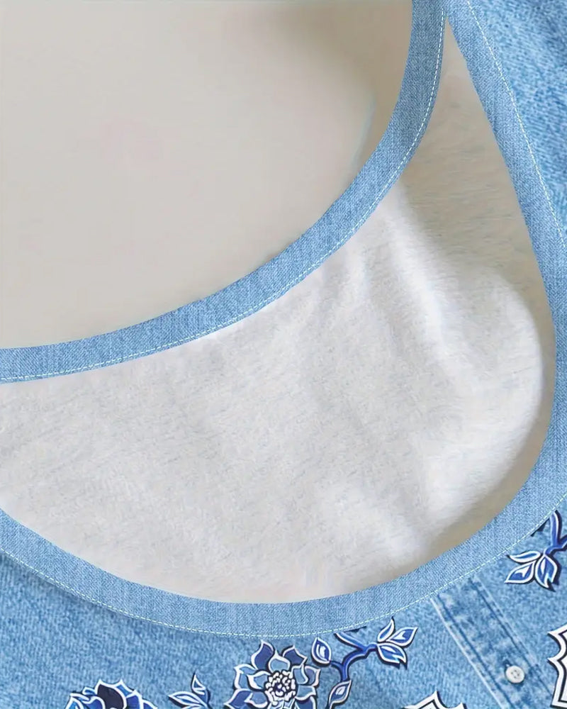 Isa - Sleeveless Denim Dress