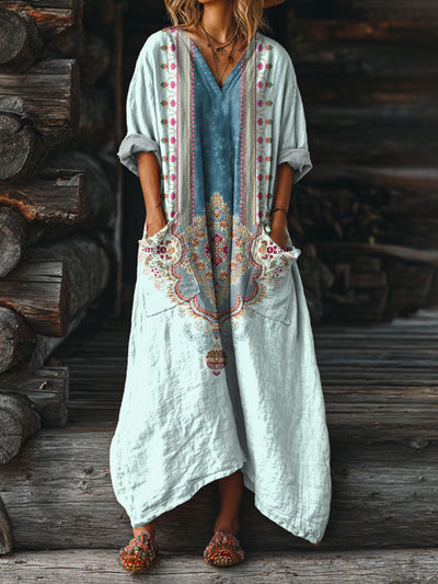 Ophira - Vintage Boho Dress with Pockets