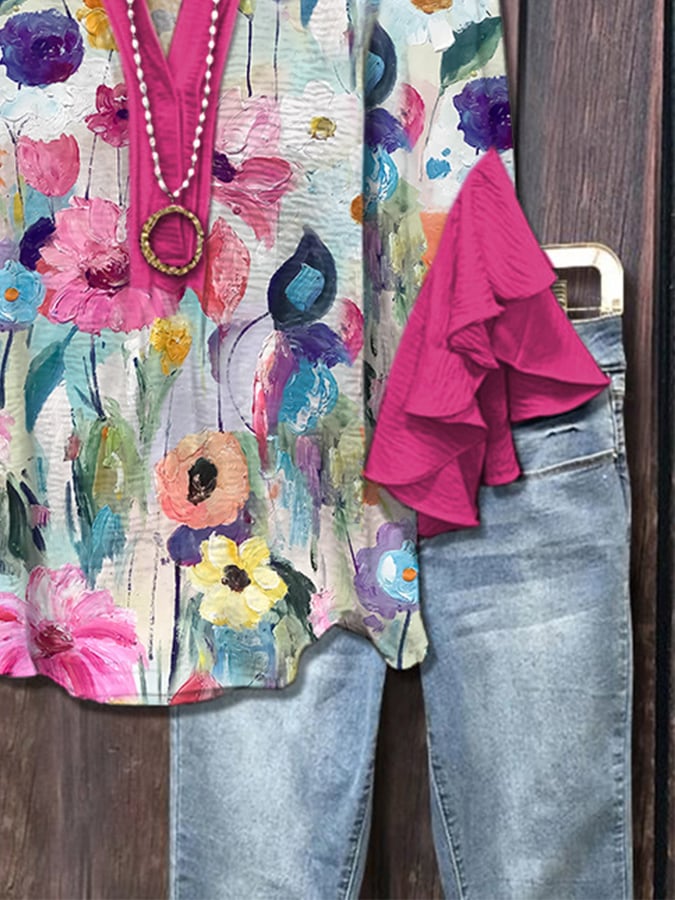 Bloomleigh | Watercolour Floral Blouse