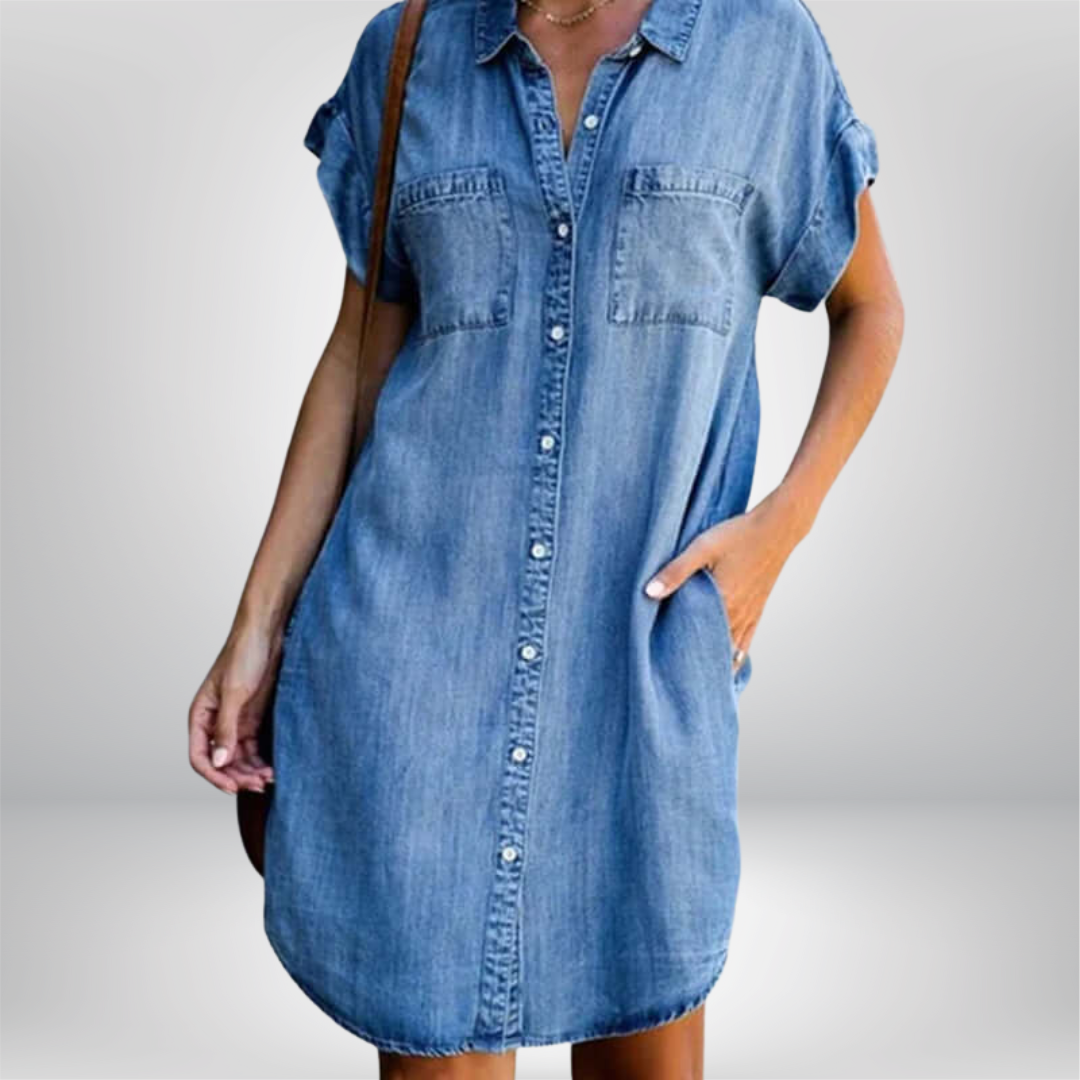 Thalia - Casual Denim Dress