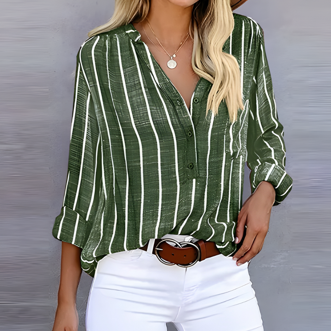 Jane - Comfy Striped Women's Blouse
