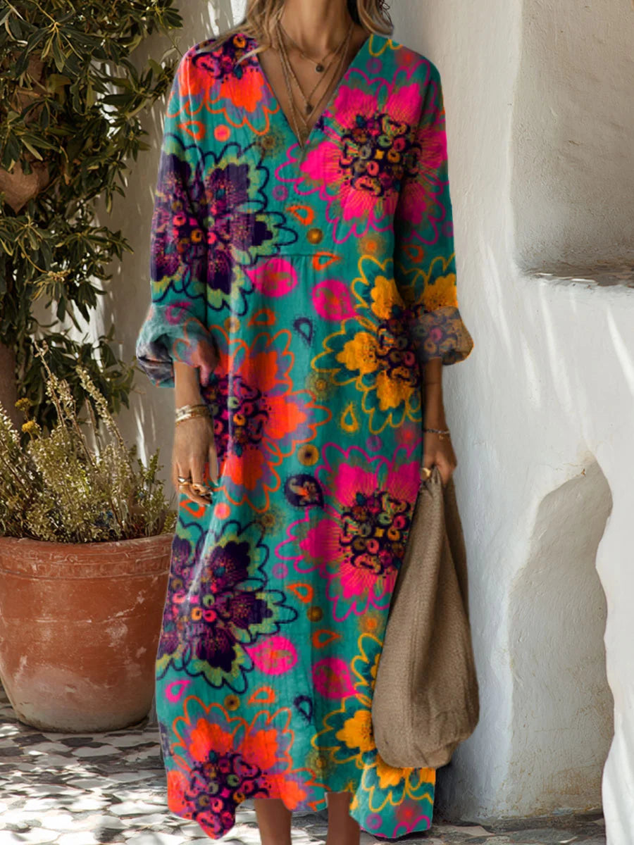 Irene | V-Neck Maxi Dress