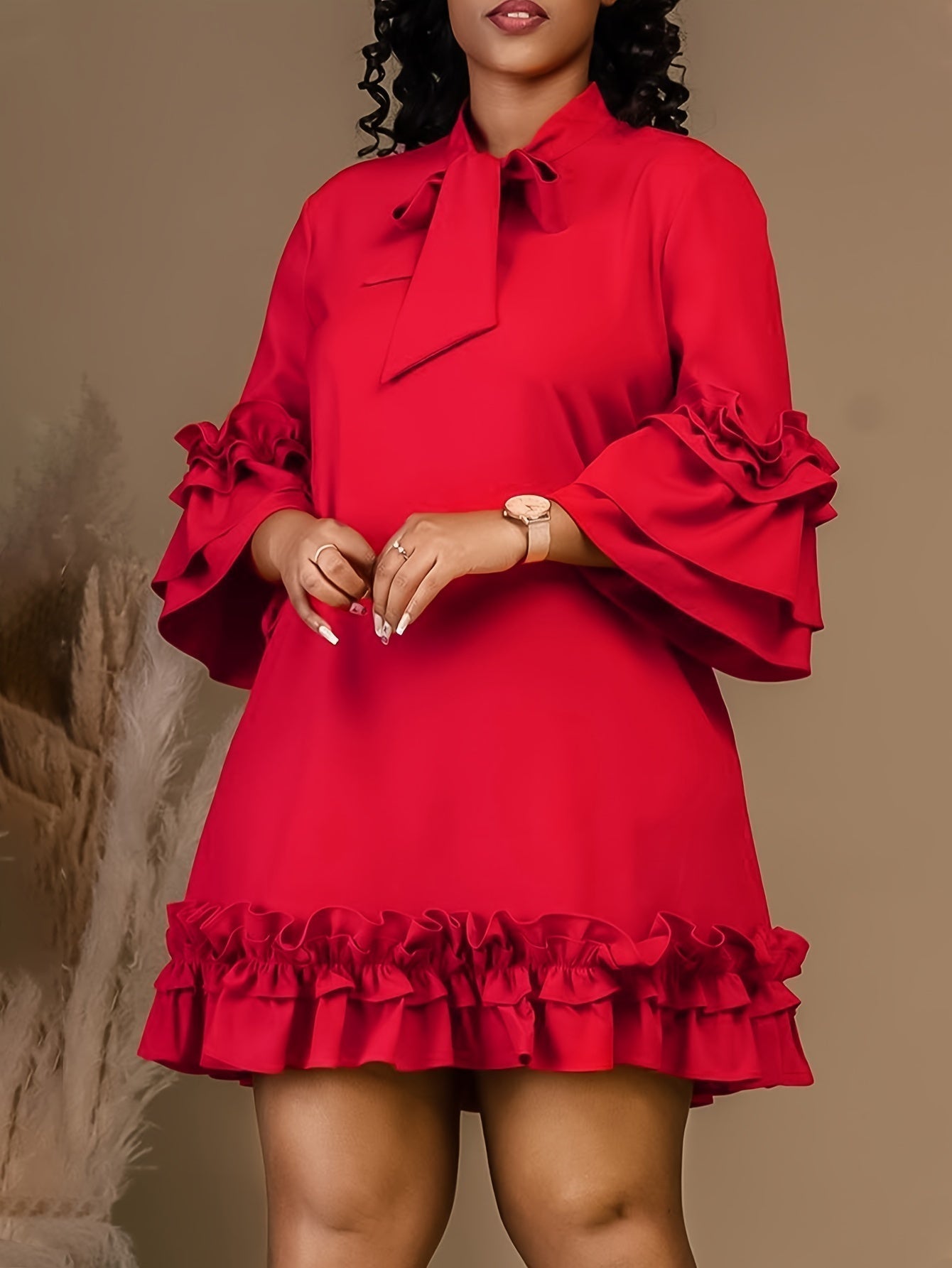 Fritzi - Bold Ruffled Dress