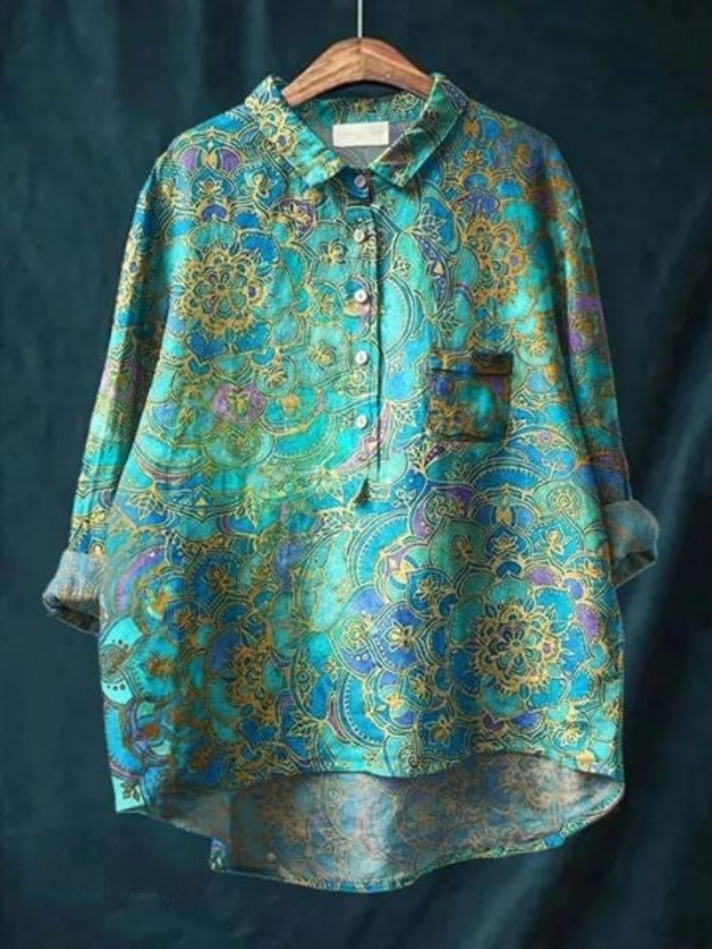 Nine - Elegant Blouse with Floral Print