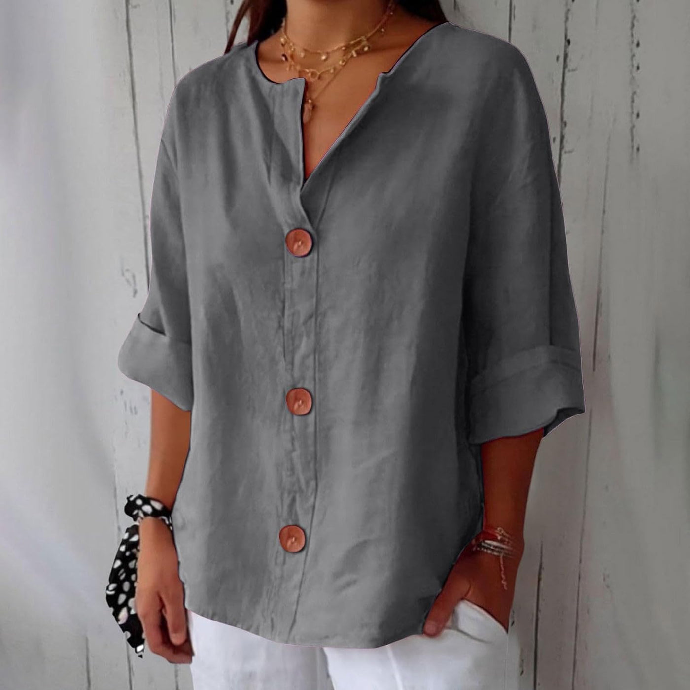Elspeth | V Neck Blouse