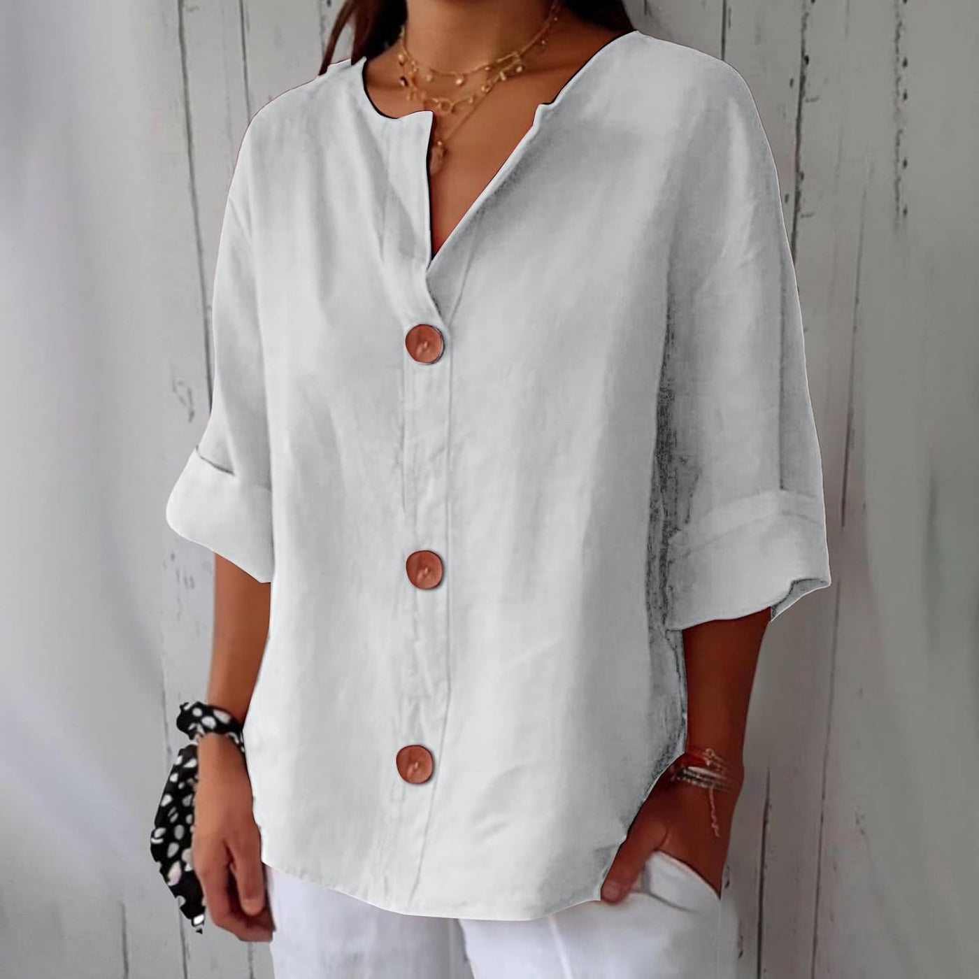 Elspeth | V Neck Blouse