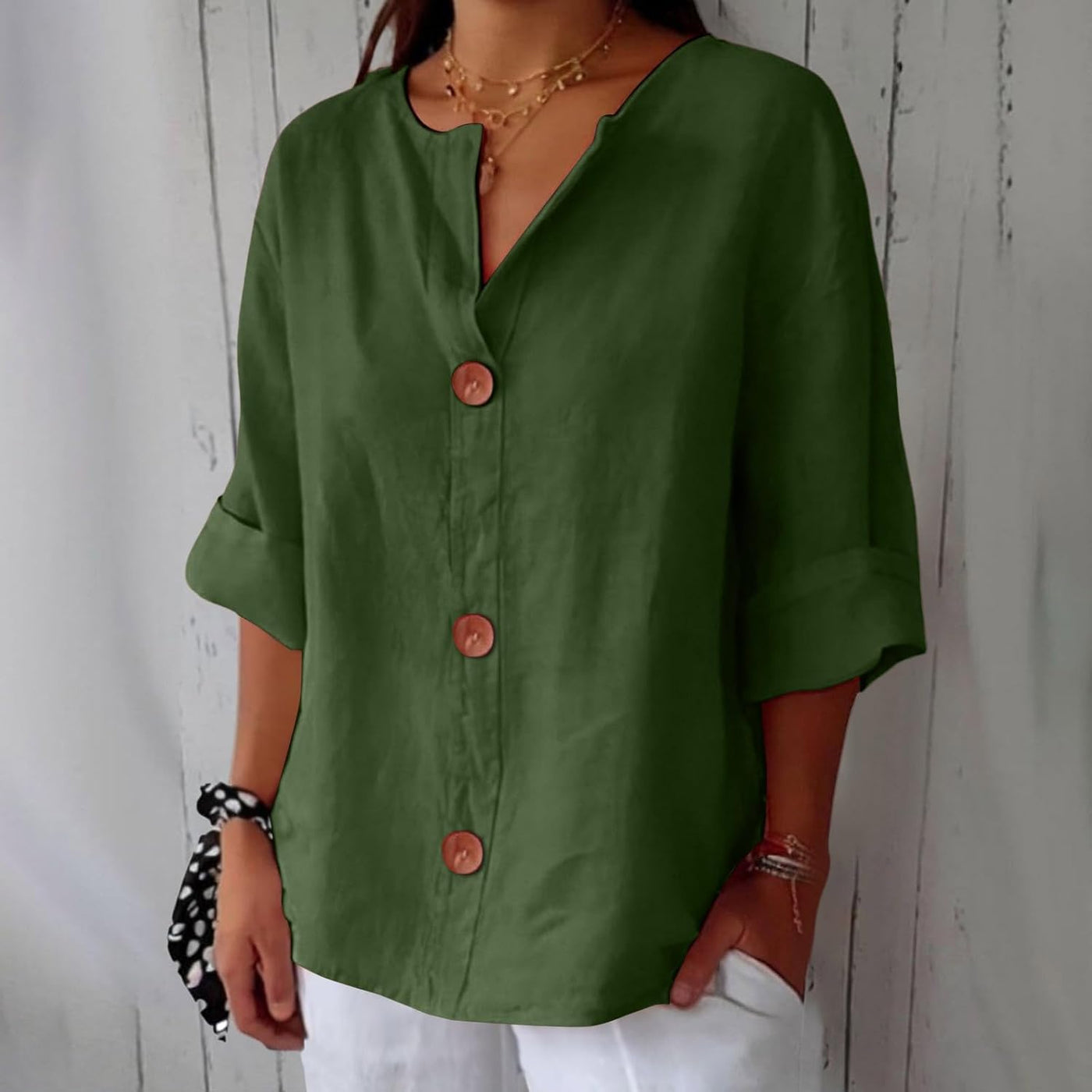 Elspeth | V Neck Blouse