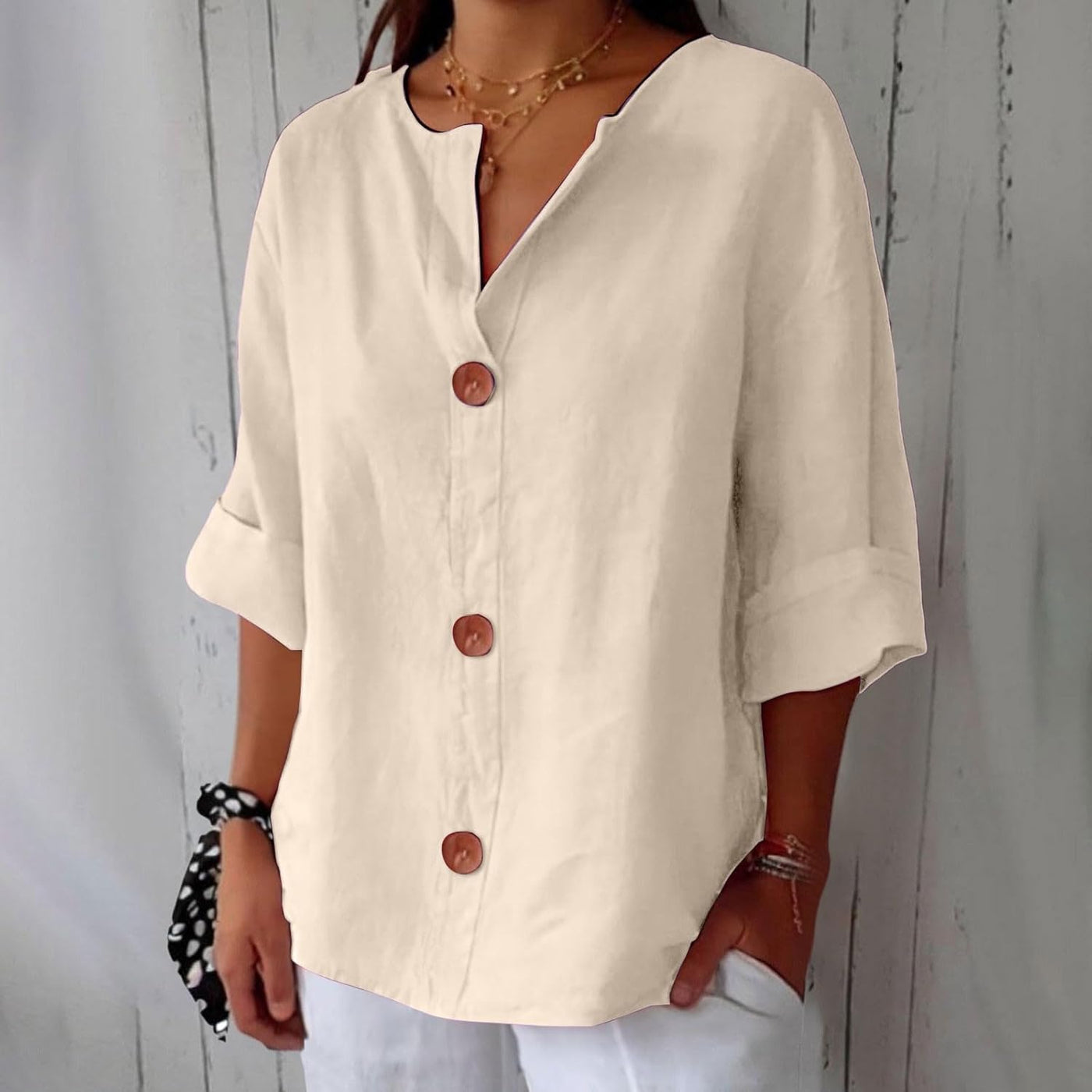 Elspeth | V Neck Blouse