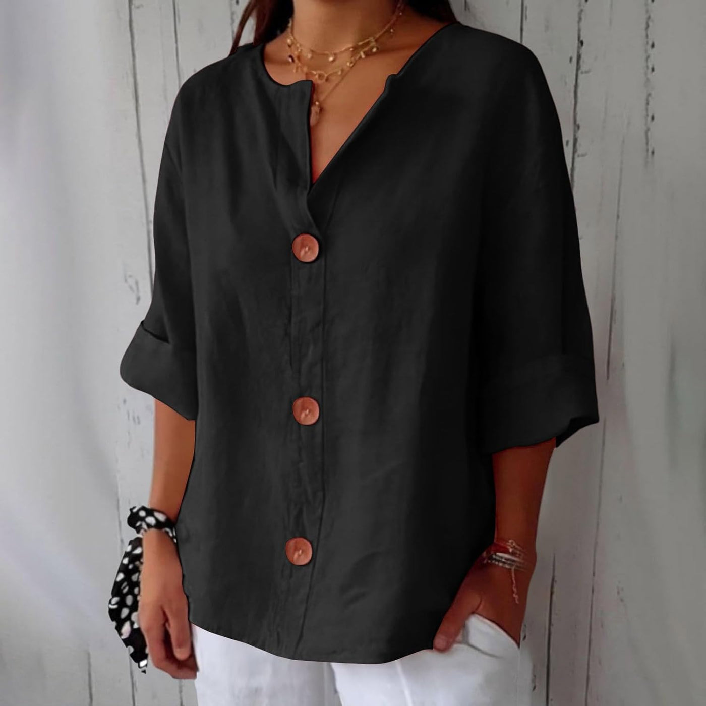 Elspeth | V Neck Blouse