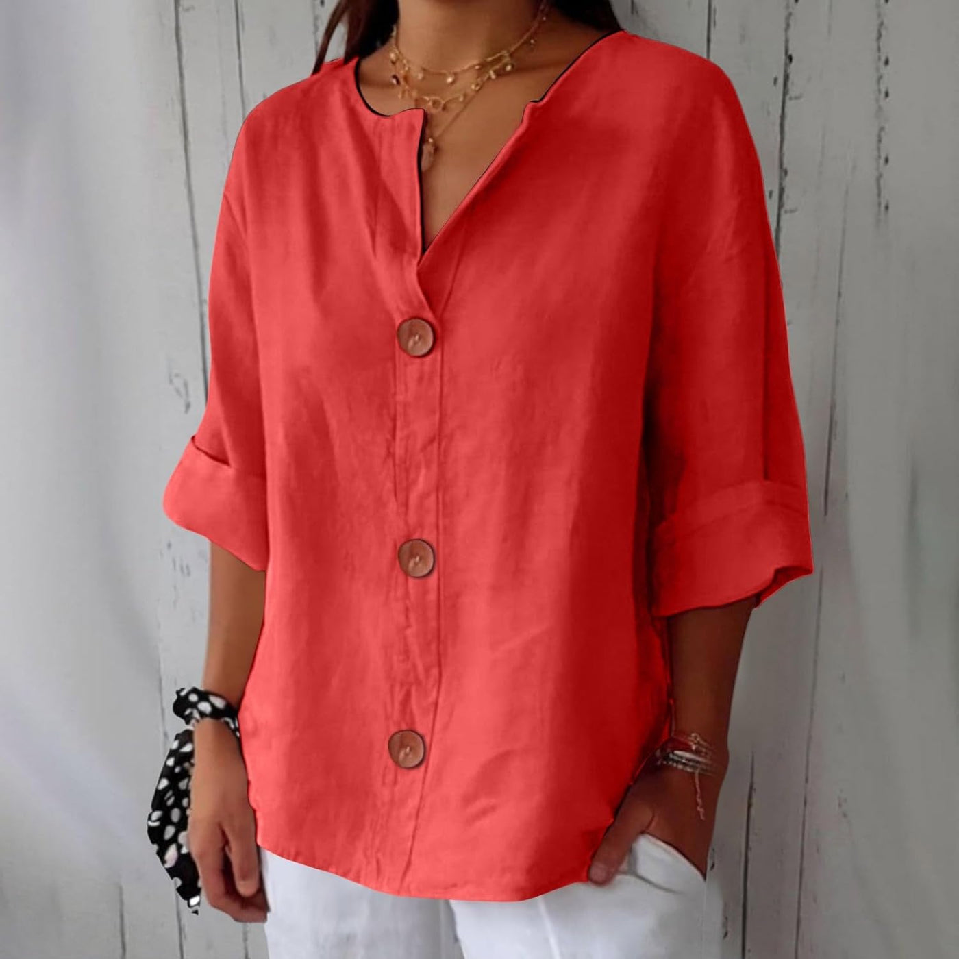 Elspeth | V Neck Blouse