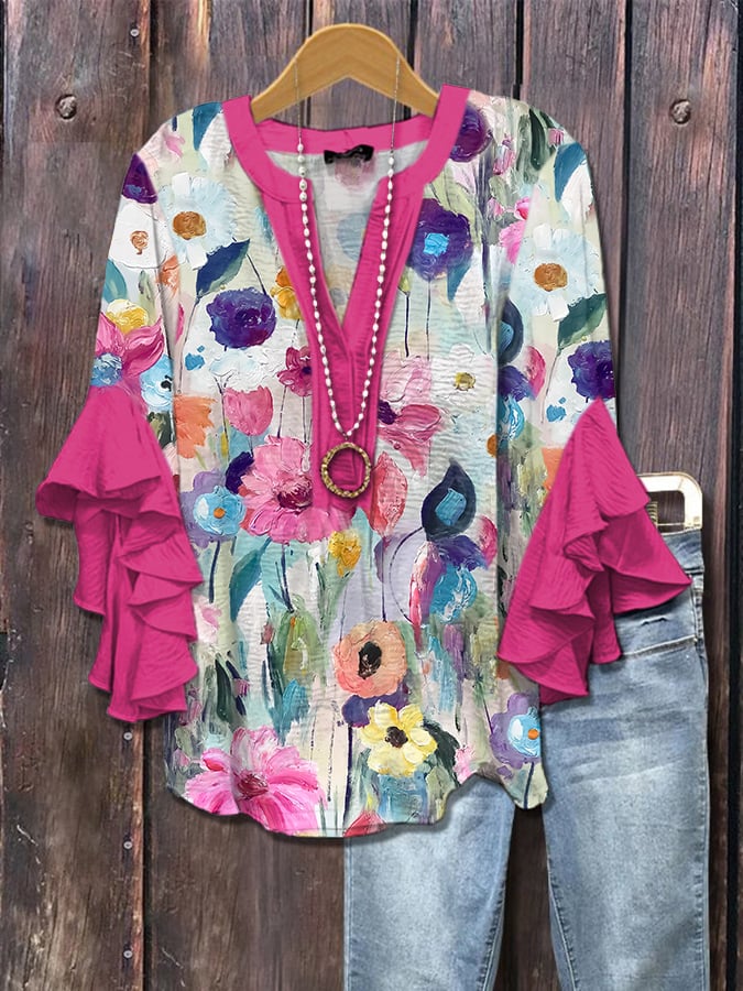 Bloomleigh | Watercolour Floral Blouse