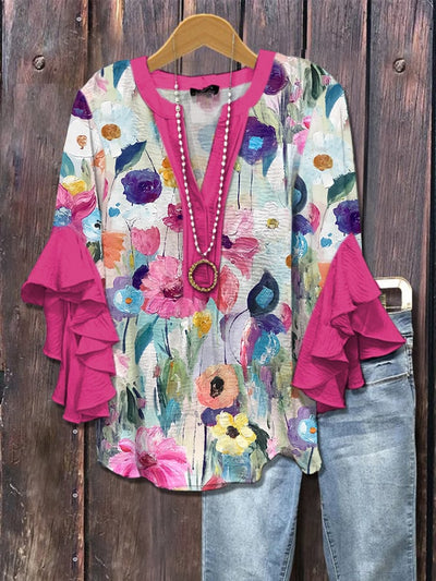 Bloomleigh | Watercolour Floral Blouse